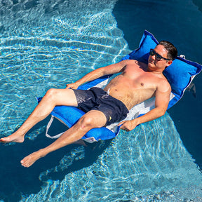 Kai Water Hammock, Pacific Blue - Luxury Pool Float