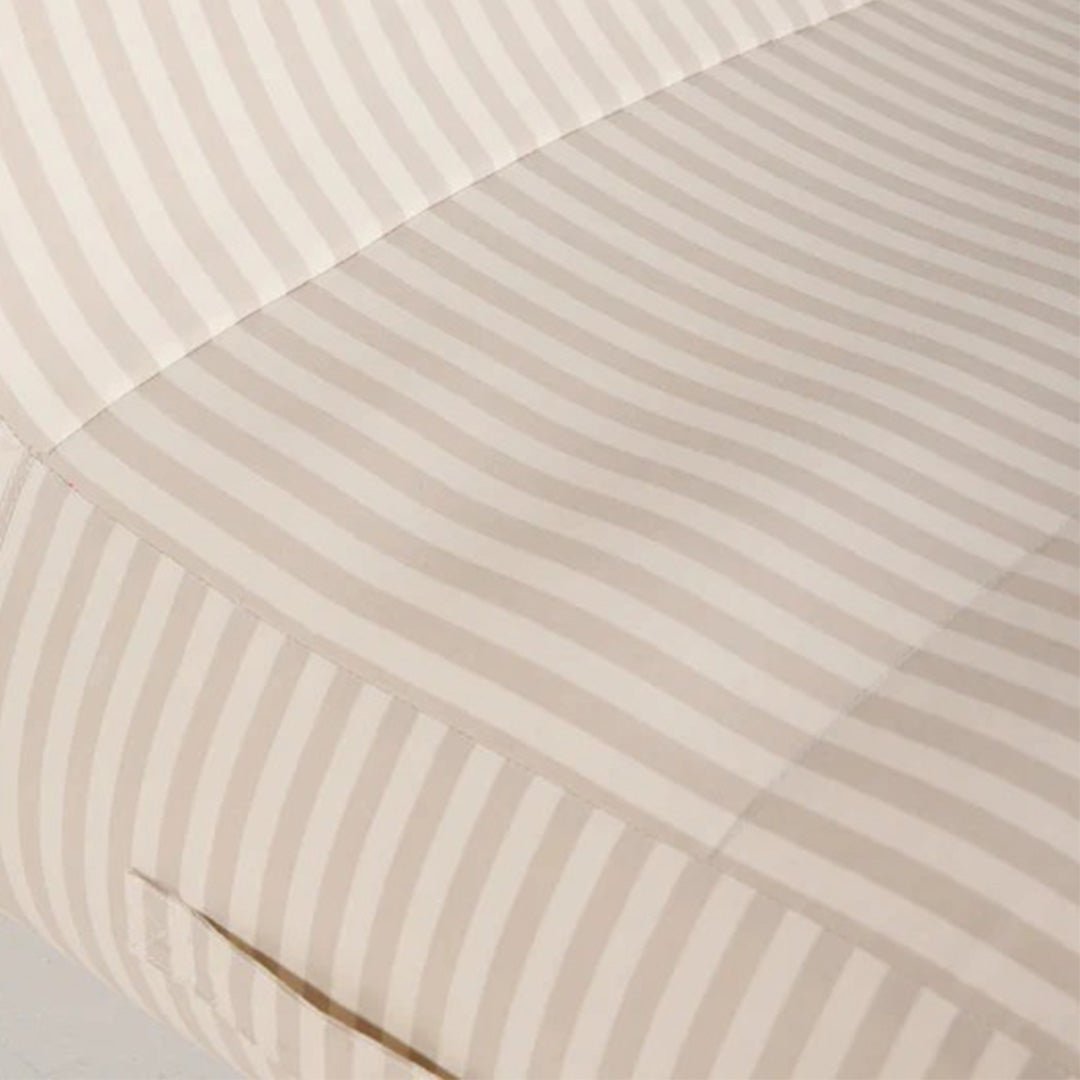 Pool Chaise, Ivory/Flax Stripe - Pool & Patio Lounger