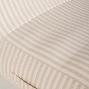 Pool Chaise, Ivory/Flax Stripe - Pool & Patio Lounger
